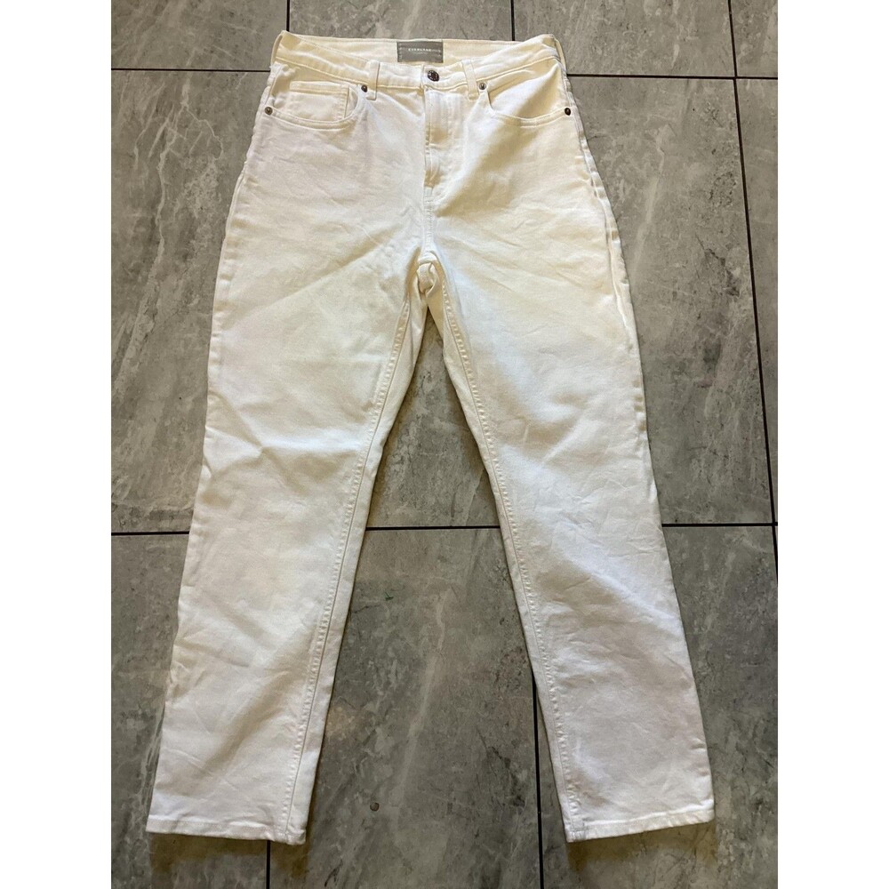 Everlane Cheeky Jean Straight Jeans Womens 28 White Denim Stretch High Rise